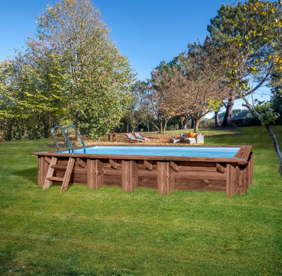 Piscina Sunbay Madera Rectangular  618x320x130 cm