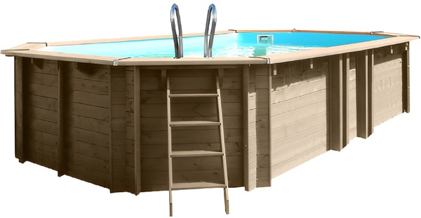 Piscina Sunbay Madera Ovalada 672x472x146 cm