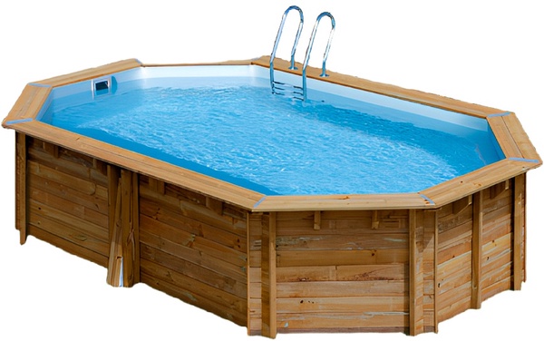 Piscina Sunbay Madera Ovalada 535x335x117 cm Piscina Sunbay Madera Ovalada 535x335x117 cm