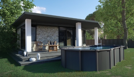 Piscina Capri Ovalada 610x375x132 cm