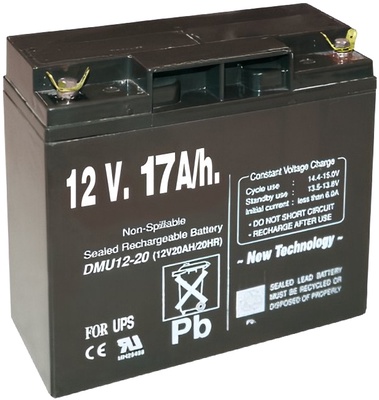 Pila Recargable 12 V. 18 A/h.