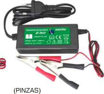 Cargador de Baterias Z-50 para Baterias Pastores Electricos con Pinzas
