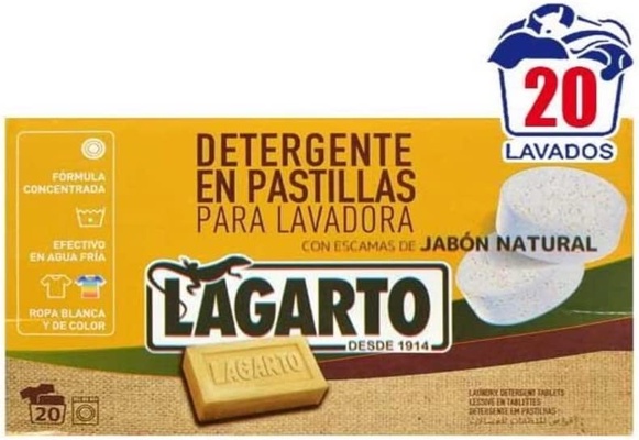 Pastilla Detergente Jabon Concentrado 20 Dosis