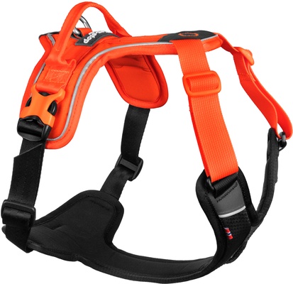 Arnes perro Ramble harness negro/naranja