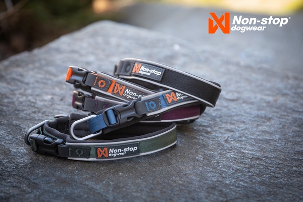 Collar perro Roam collar negro talla L