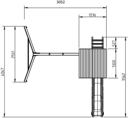 Parque Infantil Kiosk L Columpio Individual