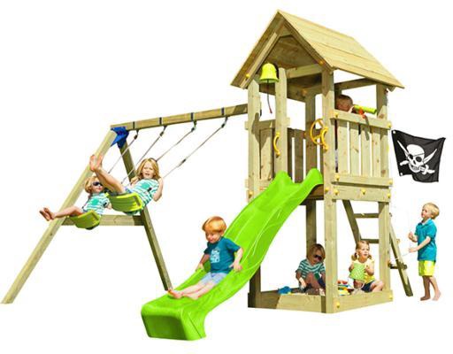 Parque Infantil Kiosk L con Columpio Doble