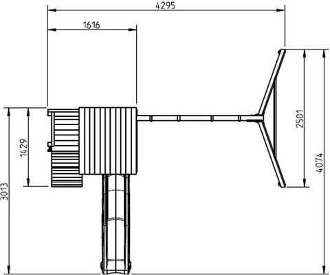 Parque Infantil Cascade L con Columpio Doble