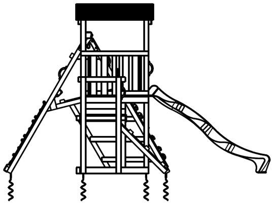 Parque Infantil Cascade L con Challenger