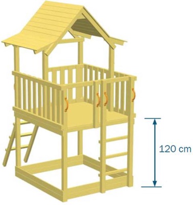 Parque Infantil Pagoda L con Columpio Doble