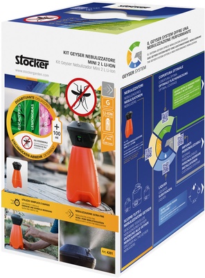 Geyser Nebulizador MINI Stocker 2 litros Li-ion + Florifens Mosquitos 1 litro 