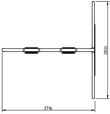 Parque Infantil Teide XL Columpio Individual y Escalera de Mono