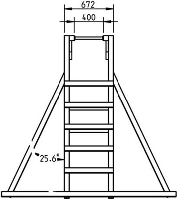 Parque Infantil Teide XL Columpio Doble y Escalera de Mono