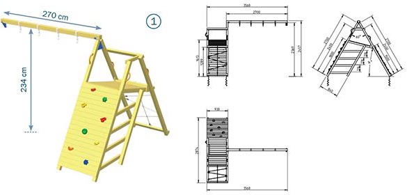 Parque Infantil Belvedere XL con Challenger