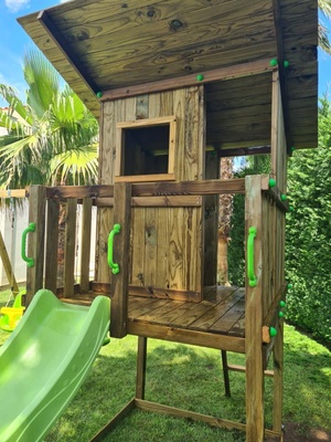Parque Infantil Beach Hut XL con Columpio Doble