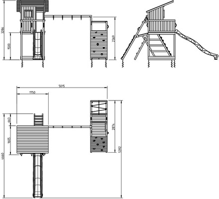 Parque Infantil Beach Hut XL con Challenger