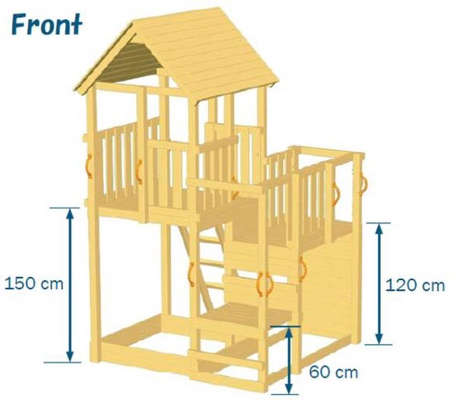 Parque Infantil Penthouse XL con Challenger