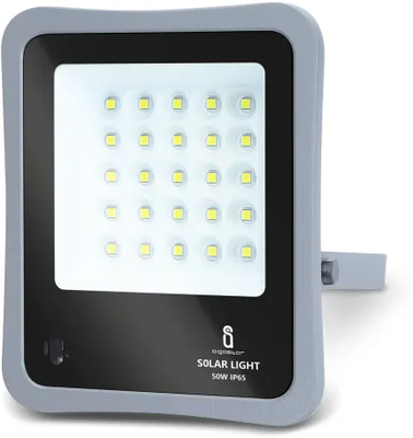 Foco Led con Panel Solar 50W 6500K