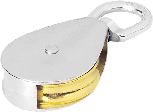 Polea Simple Niquelada - � 38 mm