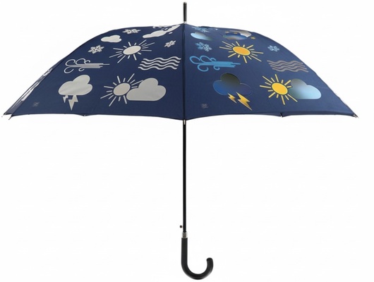 Paraguas Transparente Tiempo Cambia Color