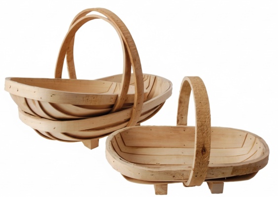 Juego 3 Cestas de Jardin Madera