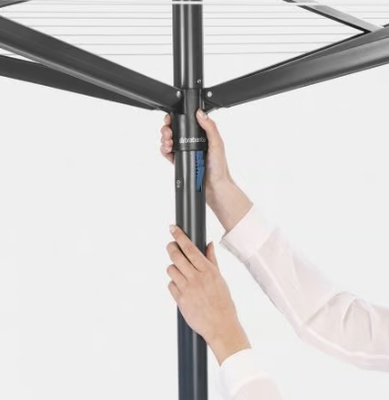 Tendedero Rotary Topspinner 4 Brazos 50 Metros Antracita