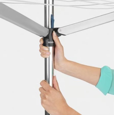 Tendedero Rotary Essential 4 Brazos 50 Metros Metallic Grey