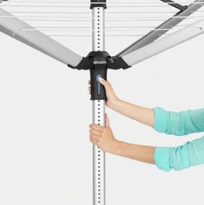 Tendedero Rotary Lift-O-Matic 4 Brazos 50 Metros Metallic Gray