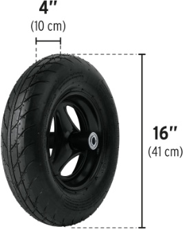 Carretilla de Plastico Truper 175L Doble Rueda Neum�tica 