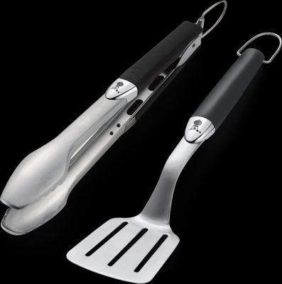 Kit Utensilios Premium - Modelo peque�o, 2 Piezas, Acero Inoxidable, Negro