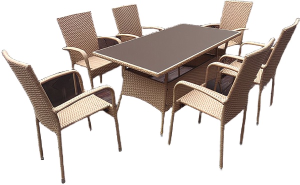 Silla Jardin Vancouver Acero/Ratan