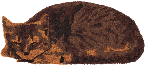 Felpudo Gato Durmiendo Fibra de Coco