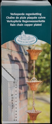 Cadena de Agua de Lluvia Chapada en Cobre