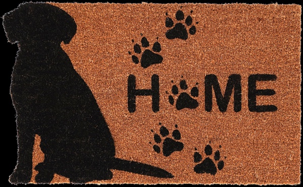 Felpudo Estampado Perro Fibra de Coco