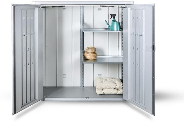 Armario Terraza Romeo M Gris Cuarzo 132 x 57 x 140