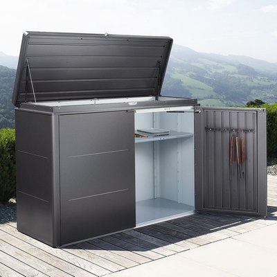 Armario Metalico HighBoard Gris Oscuro 160 x 70 x 118