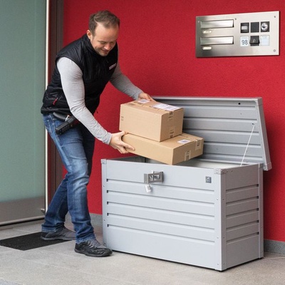 Caja Paqueteria Gris Oscuro 101 x 46 x 61