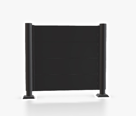 Pantalla Privacidad 135x150 Gris Oscuro