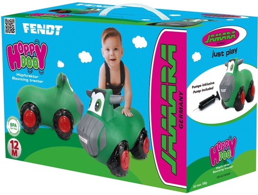 Correpasillos Tractor Fendt Saltarin - Juguete Hinchable con Bomba Incluida