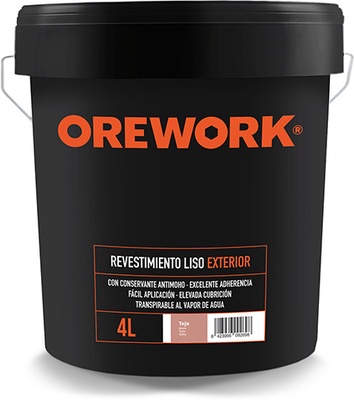 Revestimento Liso Color Teja Orework 4 L