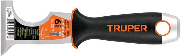 Espatula Rigida 5 Usos Acero Inox 63mm