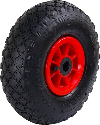 Rueda Carretilla Neumatica Rodamientos 260 Nylon