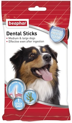 Beaphar Dental Sticks Perros Medianos y Grandes 7 ud