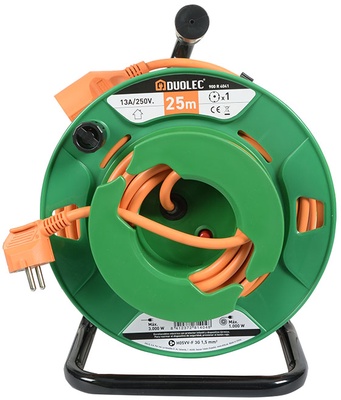 Enrollacable Tambor Naranja Duolec 25m