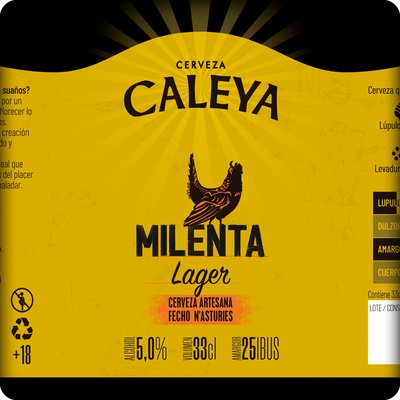 Cerveza Caleya Milenta Lager 33 Cl