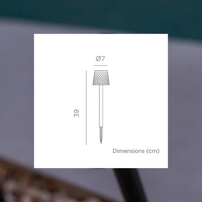 Aplique Solar Jardin Negro 4 uds