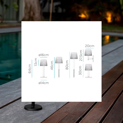 Lampara Solar Blanca Greta 5 en 1