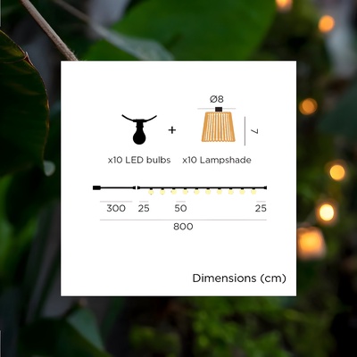 Guirnalda Luces Solar Okinawa + Bateria Recargable
