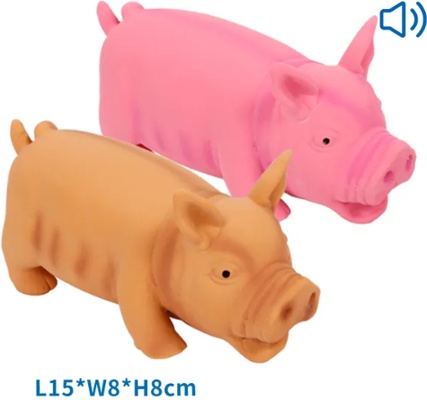 Juguete Latex Forma de Cerdo para Perros