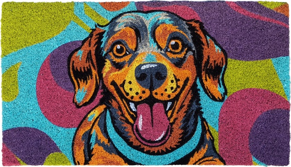 Felpudo Coco Blanco Perro Pop 40x70